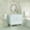 James Martin Vanities 36'' Vanity, Bright White w/ 3 CM Arctic Fall Solid Surface Top 485-V36-BW-3AF - alternate 4
